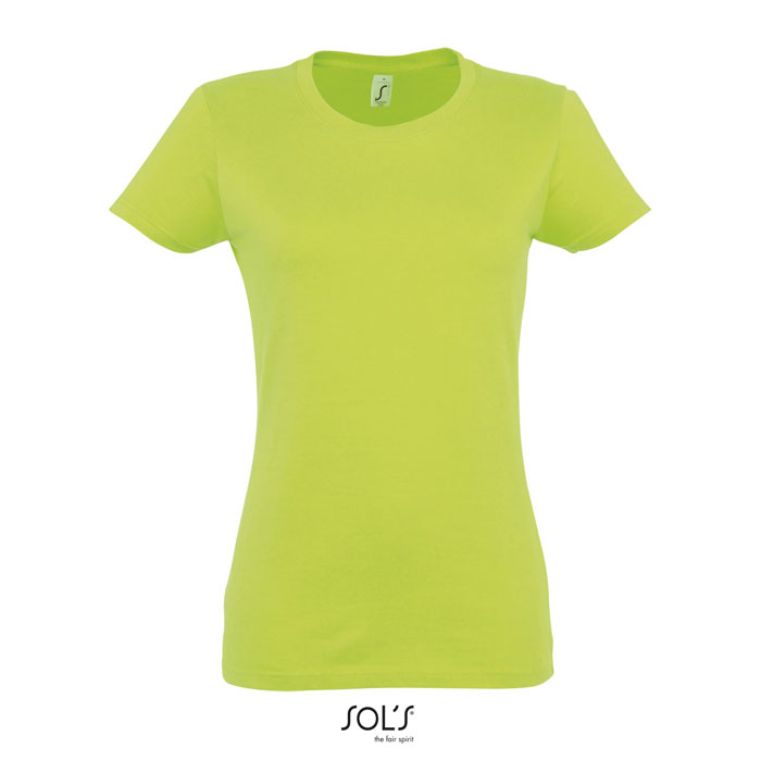 Tshirt femme publicitaire coton 190g - IMPERIAL Vert pomme
